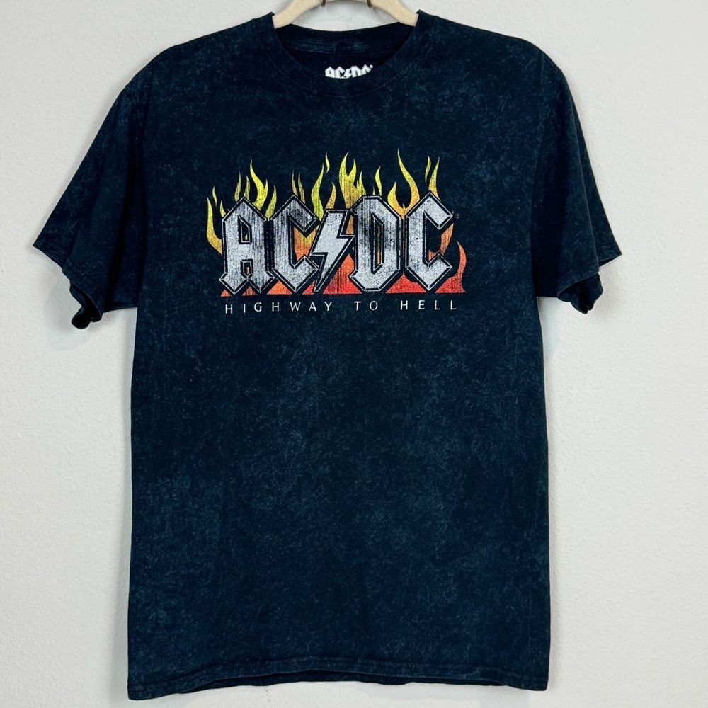 AC/DC Black Graphic Short Sleeve T-shirt S